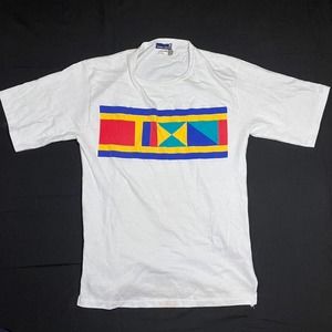Vintage 90s Stanley Blacker Naval Flag Shirt‎